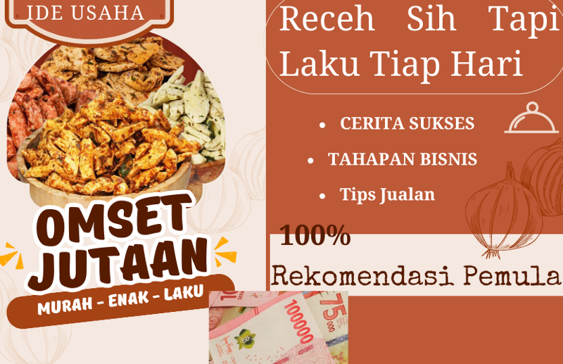 Ilustrasi Ide Bisnis dengan Mengusahakan Jualan Basreng