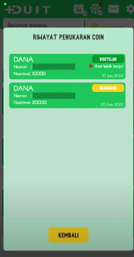 Riwayat Withdraw +DUIT