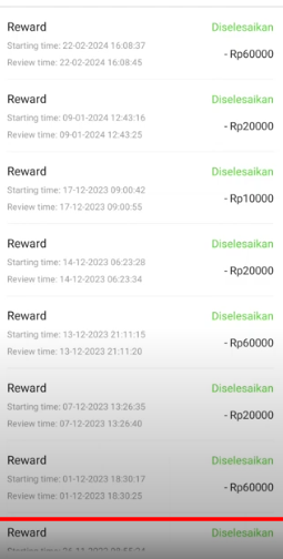 Riwayat Penarikan Aplikasi Penghasil Uang VidMate (foto: Youtuber Naufal354)