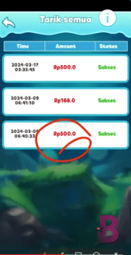 Riwayat Transaksi One Line Draw